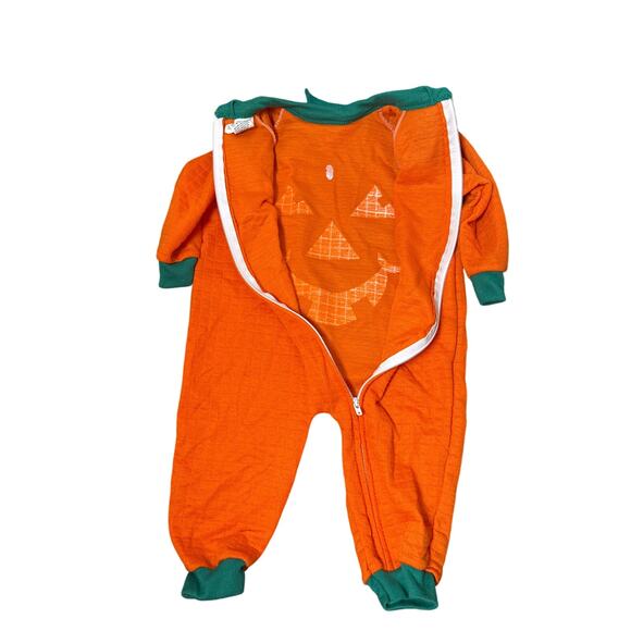 Babygro Pumpkin Infant Halloween One Piece Zipper Costume 12 months - Picture 4 of 6